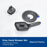 Halli juga vannisegisti k&auml;sidu&scaron;iga messingist kroom seinale kinnitatav vannitoa du&scaron;isegisti kraan T&auml;ielik du&scaron;is&uuml;steemi komplekt