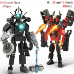 Moc Skibidi WC-figuurid Mudelplokid Titan Kaameramees K&otilde;larman Ehitusm&auml;nguasjad Pidu Halloweeni kaunistus Poistele Kingitused