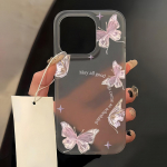 Mobiiltelefoni&uuml;mbrised iPhone 11 13 15 Pro Max 12 14 Pro Max &uuml;mbrisele iPhone 16 15 Plus 13 Pro 12 j&auml;&auml;tunud tekstuuriga maalitud koomiksililled iPhone 11 valge