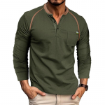 Retro meeste &otilde;ues avar s&uuml;giskapsas vabaaja pikkade varrukatega Henley kraega top s&auml;rk kardigan S valge
