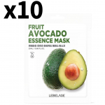 [Lebelage] Fruits Avocado Essence Mask Pack (10 Sheets) &ndash; Nourishing & Hydrating Face Masks