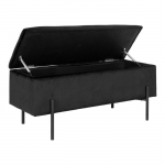 House Nordic Banc avec rangement Luna Noir 442802