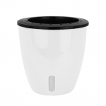 Valge keskkonnas&otilde;bralik isekastuv taimepott aedade t&auml;iustamiseks ilu lillepotid taimepotid 110（11*11cm）