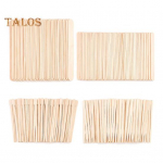 500 tk Vahatamispulgad Erinevad suurused Vaha aplikaatori pulgad Puidust vahapulgad Vahamisvahendid keha jalgadele n&auml;ole Kodu Ilusalong pruun