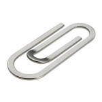 Roostevabast terasest &otilde;hukese taskuga rahaklambriga rahakott Metallist terasest arveklambri klambriga kaust pangat&auml;htede klambriga sularaha ID krediitkaardi rahahoidja