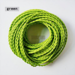 0,75mm*2 soonega elektriline vaskjuhe vintage keerutatud kangasjuhe kootud 2 soonega tekstiiljuhe ripplambi juhe Edisoni valgustus 20m roheline