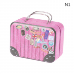 Vintage minikohver k&auml;epidemega kommide plekist hoiukarbiga pulmakingituseks