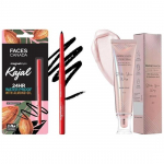 FACESCANADA Strobe Cream - Rose Gold, 30Ml And Faces Canada Magneteyes Kajal - Must, 0,35G mandli&otilde;li ja vitamiin