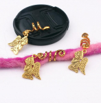 3 tk NewHair Ring Punutis Rastad Bead Love Peacock Ripats Juuksemansetid Dread Tube Charm Rattabloki Aksessuaarid Pikendus