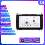 HIzpo 9 Android 13 Wireless Carplay for Mercedes Benz B200 W245 W639 W906 Sprinter Navi GPS 2 Din Car Radio Multimedia Player RDS DSP Bluetooth SWC S4 8Core 4G 32G