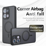 P&otilde;rutuskindel telefoni&uuml;mbris OPPO Reno 13 Pro 12 11 Pro 5G Reno 12 FS 11 F magnetiline k&otilde;va akr&uuml;&uuml;l kaitseraua matt tagakaas OPPO F27 F25Pro jaoks Reno 13 Pro must