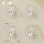 4 tk Uus Konks Seinale Riputatav R&auml;tik V&otilde;tmehoidja Tugev Isekleepuv Konks Vannitoa Riiete Riidepuu K&ouml;&ouml;gi Tarvikud Kodu Kaunistus valge