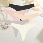 FINETOO 5 TK Naiste J&auml;&auml;siidist &Otilde;mblusteta Alusp&uuml;ksid Seksikad V-v&ouml;&ouml;kohaga Spordistringid Madala V&auml;rvliga 10 &Uuml;hev&auml;rvilist Hingavad G-stringid XS&Set