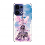 Coque de t&eacute;l&eacute;phone - Maniacase - Oppo Reno 13 5G - Silicone - Souple - Tour Eiffel Papillon color&eacute;