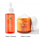 Jellyprim Vitamin C Serum Set for Face Eye Cream Eye Bag Dark Circle Vitamin Face Cream Whitening Toner Skin care Kit Anit-Aging Serum & Cream