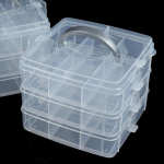 1 tk 3-kihiline 18 lahtriga l&auml;bipaistev hoiukarp eemaldatav plastkarp t&ouml;&ouml;riistakast m&auml;nguasjade ja tarvikute hoiukarp puhas
