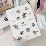 Tahvelarvuti kaitse&uuml;mbris iPad Pro 12.9/iPad Air 13 2024/iPad Air 13 2025/iPad Mini 6 7/iPad 9.7/iPad Pro 13 11/iPad 11 10.9/iPad 10.2 jaoks koos pliiatsihoidjaga iPad 10.2 2021 puhas