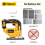 MellWin 3500RPM Harjadeta Elektriline Tikksaag 750W Tikksaag Reguleeritava Teraga 3 Muudetava Kiirusega Puut&ouml;&ouml;riist Makita 18V Aku jaoks Without Battery