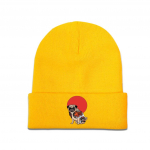 Yakuza Mops Katana Kootud M&uuml;tsid Naistele Unisex Skullies Beanie Talvem&uuml;tsid Pol&uuml;ester Koer Soe M&uuml;ts One Size