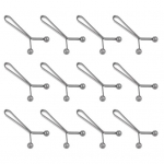 12 tk Peanurga kinnitusklamber Raskekaaluline metallist U-kujuline klamber Multifunktsionaalne naiste s&auml;rgi varruka teksap&uuml;kste p&uuml;ksiklamber Pandla r&otilde;ivatarvikud