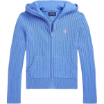 Polo Ralph Lauren &uuml;hev&auml;rviline kapuutsiga pikkade varrukatega lukuga kampsun Laste kampsun Port-Blue 313916533-009 M