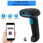 1D 2D v&ouml;&ouml;tkoodiskanner Juhtmega v&otilde;i Juhtmeta v&otilde;i Bluetooth-v&ouml;&ouml;tkoodilugeja QR-koodi Datamatrix-koodi PDF417 K&auml;eshoitav skanner