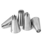 5 tk roostevabast terasest glasuuritoru kondiitritoodete otsikud koogikreemi valmistamise komplekt 5PCs