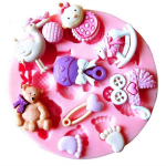 Uus SuperDeals Baby Silikoonvorm Fondant Cake &Scaron;okolaadikaunistus Kommid Savi Sugarcraft 1 tk 1 pc