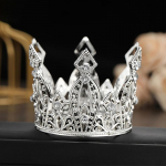 Pruudi pulma Tiaras V&auml;ike kroon Britip&auml;evakoogi K&uuml;psetamine Dekoratiivsed Peaehted Laste V&auml;ikesed Diadem Juuste Aksessuaarid h&otilde;be