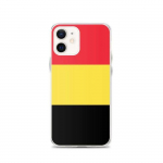 Coque iPhone - Drapeau de la Belgique - iPhone 12 - Silikoonist supp - Protection l&eacute;g&egrave;re - Kaasaegne disain