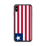 Coque iPhone &ndash; mitmev&auml;rviline &ndash; Drapeau Libeeria &ndash; Souple &ndash; TPU &ndash; &uuml;hilduv iPhone XS Max