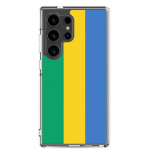 Coque T&eacute;l&eacute;phone - Samsung - Galaxy S24 - Drapeau Gabon - Souple - Mitmev&auml;rviline