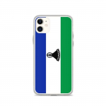 Coque pour iPhone - PIXELFORMA - iPhone 11 - Drapeau du Lesotho - Silikoonist supp - Design l&eacute;ger