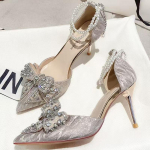Kristallist Vibu Naiste K&otilde;rge Kontsaga Kingad Madal Helmekett Terava Ninaga Elegantne Pumbakingad 2025 Trend Moer&ouml;&ouml;gatus Kleit Pidu Talv Zapatos Daam 35 h&otilde;be