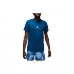 Jordan Jumpman Logo Tr&uuml;kiga Kiiresti Kuivav &Uuml;mmarguse Kaelusega T-s&auml;rk Meeste Topid Helevesi CW5191-427 M