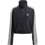 Adidas Originals Lahtine Polaarfliisist Huppar Poollukuga Mugav Triibuline Naiste huppar Must IY7266 XS