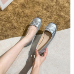 Mood 2025 Uus Kuld H&otilde;be Elegantne Lipsukene &Uuml;mar Ninaga Naiste Lamedad Mugavad Slip-On Daamide Ballerina &Uuml;hed Kingad Mules Zapatos Mujer 35