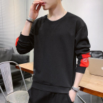 Meeste kevadine sviiter Handsome Ins meeste kevad- ja s&uuml;gistops 4XL must