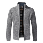 S&uuml;gis Talv Soe Kampsun Meeste Fliisist Kampsunid T&auml;ispika Lukuga Jakid Slim Fit Luksuslik Kootud Kampsun Mantel Ameerika 4XL helehall v&auml;rv