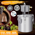 3/6/9 gallon 22/11/35 liitrit vasktoru Moonshine Still Spirits Vesi Alkoholi destilleerija Kodupruulimisveini valmistamise komplekt 6L white