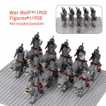 MOC Keskaja lotr Figuurid Ork S&otilde;durid R&ouml;&ouml;vel Vargr Hunt Elevant Ratsu R&uuml;&uuml;tlid Ehitusklotsid Klotsid M&auml;nguasjad lastele kingitused