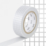 Masking Tape MT Quadrillage argent h&otilde;be