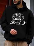 Meeste vabaaja kapuutsiga dressipluus tr&uuml;kitud BBS-i velje logoga S&uuml;gis-talvine mood pullover kampsun dressipluus S