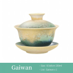 150ml Ahjumuutuse Keraamiline Gaiwan Vintage Teekausikas Jaapani Sancai Kauss Loominguline Teeohverduskauss