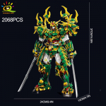 HUIQIBAO SunWuKong S&otilde;dalane Mech Robot Ehitusklotsid MOC Hiina stiilis Tegevuskuju Telliskivi Laste Linna Ehitus N&auml;idism&auml;nguasi