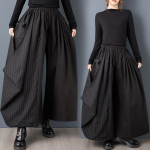 DIMANAF Suur Suurus Naised Uued Pikad P&uuml;ksid Lahtised P&uuml;ksid Suur Suurus Vabaaja Kevad S&uuml;gis &Uuml;hev&auml;rvilised Mustad Alaosad Seelikud One size must