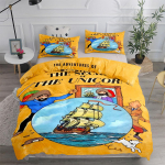 Seiklusjutud Laste tekikate komplekt King Queen Double Twin Single Voodi Linane komplekt 150x200cm