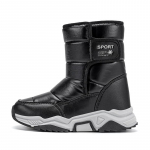 Laste 2025 talvised lumesaapad - Poiste ja t&uuml;drukute libisemiskindlad, veekindlad, sooja sametise puuvillaga Size 35 / Insole 22.3cm h&otilde;be