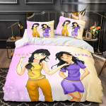 APHMAU Voodipesukomplekt &Uuml;heinimese Twin T&auml;iskasvanu Suurusega Queen King Suurus Kawaii Aphmau Voodikomplekt T&auml;iskasvanu Laste Magamistuba Tekikatted Komplektid 3D Prinditud Anime Voodi US Full(200x230cm)