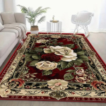 Boheemlase stiilis vaip Roosipunane Elutuba Magamistuba P&otilde;himatt V&auml;listerrass Aia kaunistus Ruumi pind Kodu kaunistusmatid 120x160cm gray